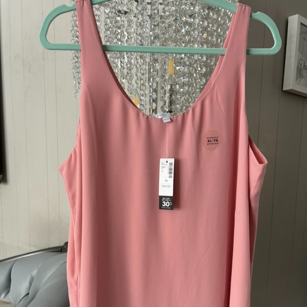 BNWT Reitmans Double Layer Rose Tank Top Sz XL